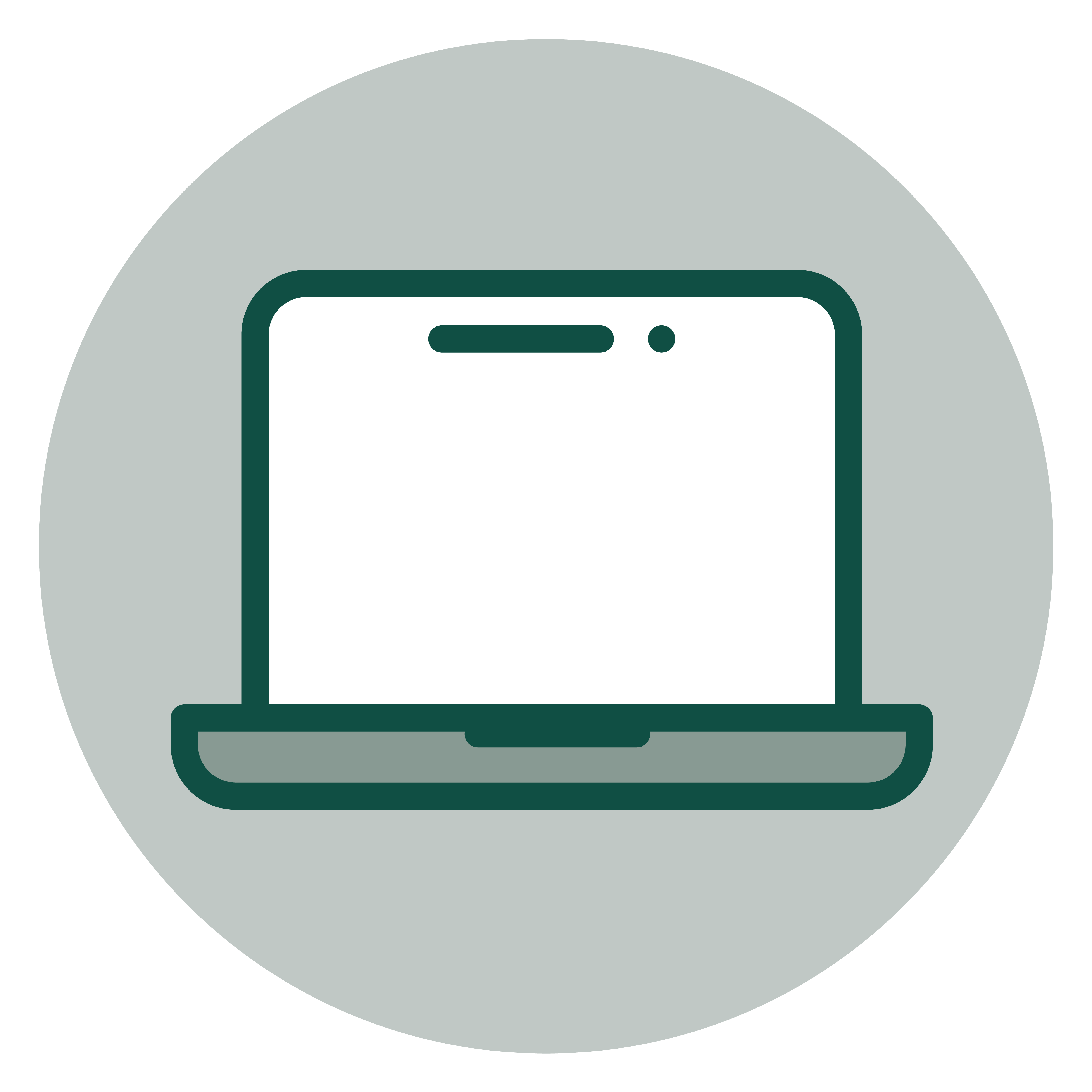 In Circle Green 2023 Laptop